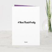 Besondere personalisierte bald wieder gut werden karte (Rückseite)