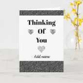 Besondere personalisierte Denkweise Karte (Gelbe Blume)