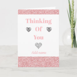 Besondere personalisierte Denkweise Karte