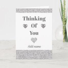 Besondere personalisierte Denkweise Karte