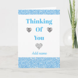 Besondere personalisierte Denkweise Karte