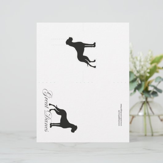 Besondere Pop-Up Great Dane-Karten (Stehend Vorderseite)