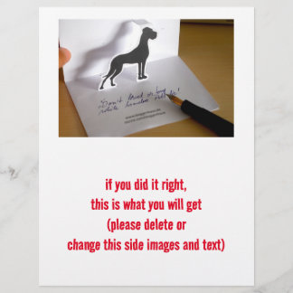 Besondere Pop-Up Great Dane-Karten