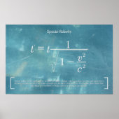 Besondere Relativität - Math Poster (Vorne)