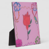 Besondere Rose Fotoplatte (Seite)