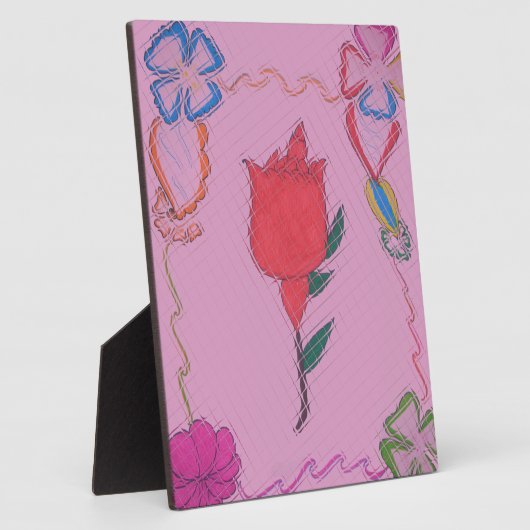 Besondere Rose Fotoplatte (Seite)