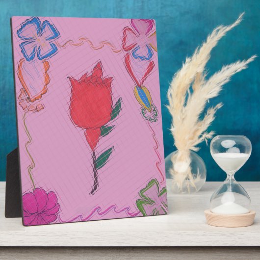 Besondere Rose Fotoplatte (Seite)