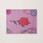 Besondere Rose Leichtes Babypink Puzzle (Horizontal)