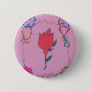 Besondere Rose Niedlich Baby Rosa Farben Button