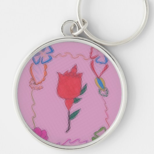 Besondere Rose Schlüsselanhänger (Vorne)