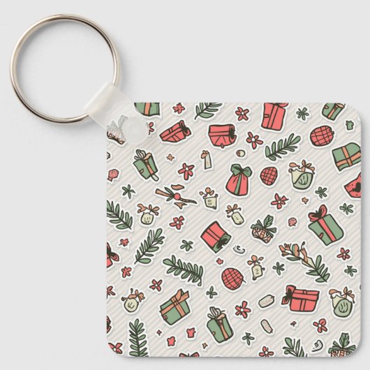 besondere Schlüsselanhänger für Weihnachten. (Vorderseite)