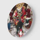 Besondere schöne Weihnachten Weihnachten Weihnacht Große Wanduhr (Winkel)