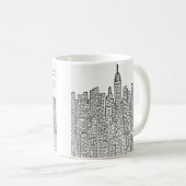 besondere Tasse für Wolkenkratzer in Manhattan (VorderseiteRechts)