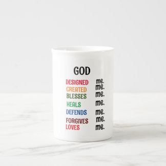 BESONDERE Tasse "GOD DESIGNEED ME"