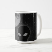 Besondere Tasse Retro Alien Begegnung (VorderseiteRechts)