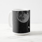 Besondere Tasse Retro Alien Begegnung (Vorderseite Links)