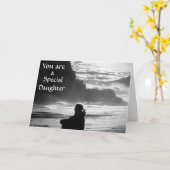BESONDERE TOCHTER BIRTHDAY KARTE (Gelbe Blume)