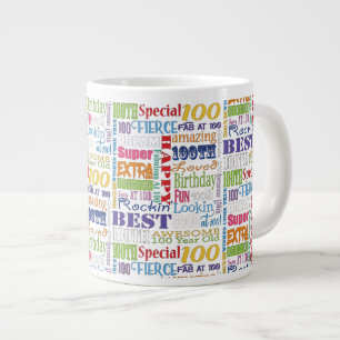 Besondere und einzigartige 100. Geburtstagsparty G Jumbo-Tasse