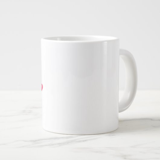 Besondere Valentinwerte Jumbo-Tasse (Vorderseite Rechts)