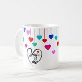 Besondere Valentinwerte Kaffeetasse (Vorderseite Links)