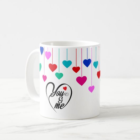Besondere Valentinwerte Kaffeetasse (Vorderseite Links)