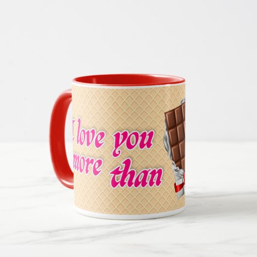 Besondere Valentinwerte Tasse (Vorderseite Links)