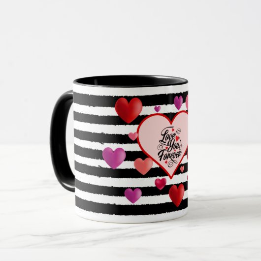 Besondere Valentinwerte Tasse (Vorderseite Links)