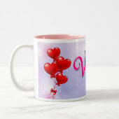 Besondere Valentinwerte Zweifarbige Tasse (Links)