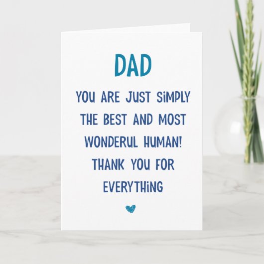 Besondere Vater Vatertagskarte Karte (Vorderseite)