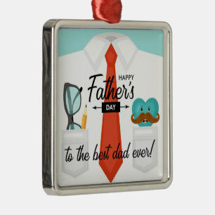 Besondere Vatertag Grüße an den besten Vater aller Ornament Aus Metall
