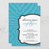 BESONDERE VERANSTALTUNG:: ausgezeichneter Zebra 7P Einladung (Vorne/Hinten)