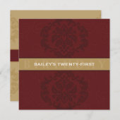 BESONDERE VERANSTALTUNG ERSUCHT :: Finesse 1SQ Einladung (Vorne/Hinten)