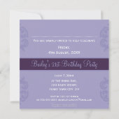 BESONDERE VERANSTALTUNG ERSUCHT :: finesse 3SQ Einladung (Rückseite)