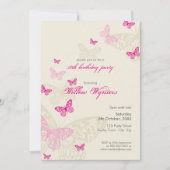 BESONDERE VERANSTALTUNG: Schmetterlinge 4P Einladung (Vorderseite)