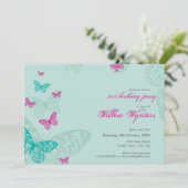 BESONDERE VERANSTALTUNG: Schmetterlinge 5L Einladung (Stehend Vorderseite)