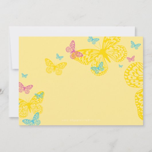 BESONDERE VERANSTALTUNG: Schmetterlinge 6L Einladung (Rückseite)