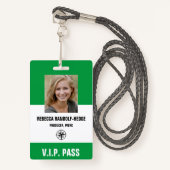 BESONDERE VERANSTALTUNG V.I.P. PASS - Foto I.D. Ab Ausweis (Vorderseite mit Schlüsselband)