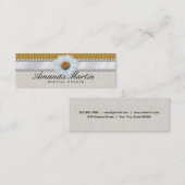 Besondere Veranstaltungen | Klassisches Gelb Mini Visitenkarte (Vorne/Hinten)