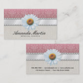 Besondere Veranstaltungen | Klassisches Rosa Visitenkarte (Vorne/Hinten)