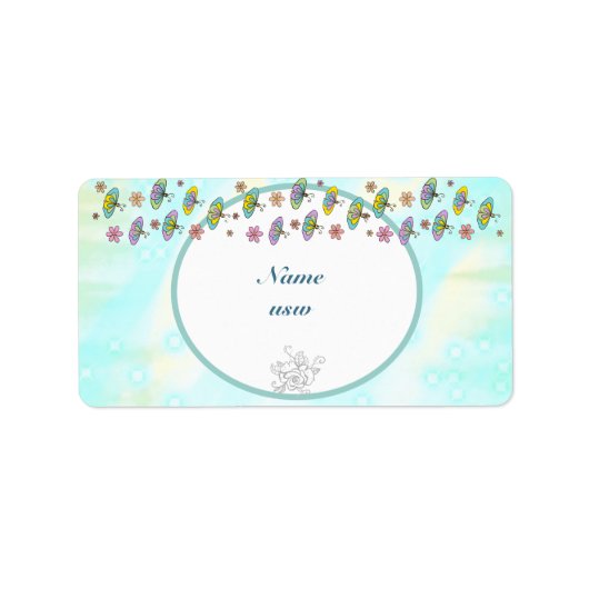 Besondere Visitenkarte Adressaufkleber (Vorne)