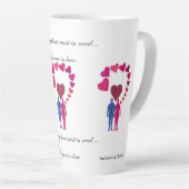 Besondere Wachstumsnähe mit Liebe Latte Tasse (Rechte Ecke)