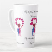 Besondere Wachstumsnähe mit Liebe Latte Tasse (Linke Ecke)