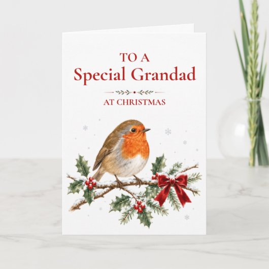 Besondere Weihnachtskarte für Opa Karte (Vorderseite)