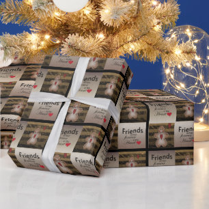 Besondere Weihnachtsliebe unter Freunden Geschenkpapier