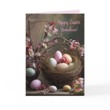 BESONDERE WISHER GRANDMA EASTER CARD