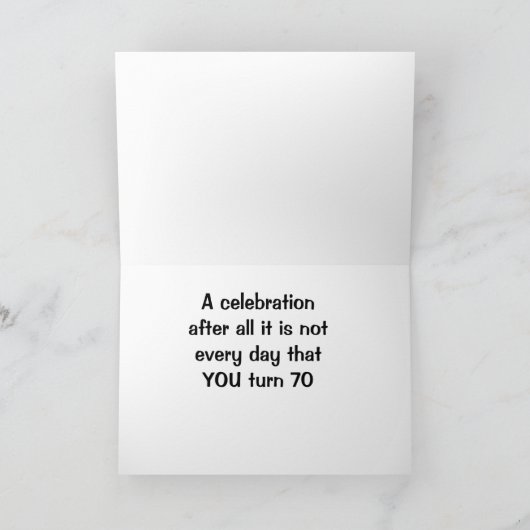 BESONDERE WÜNSCHE DIESES HUNDES FÜR U SIND *70* KARTE (Innenseite)