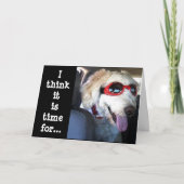 BESONDERE WÜNSCHE DIESES HUNDES FÜR U SIND *70* KARTE (Vorderseite)