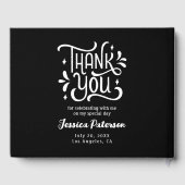 Besondere Wünsche Hinweise für das Graduate Black Gästebuch (Rückseite)