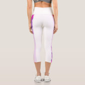 Besondere Yoga-Leggings Capri Leggings (Rückseite)