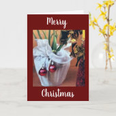 *BESONDERE ZEITEN - BESONDERE *FAMILIE* MERRY CHRI KARTE (Gelbe Blume)